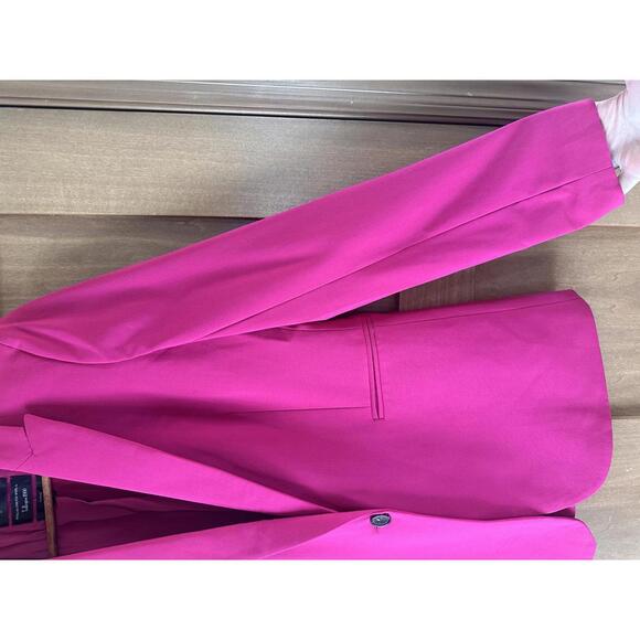 J.Crew Parke Blazer in Italian Stretch Wool Berry Pink Women’s size 10Tall - Picture 14 of 15